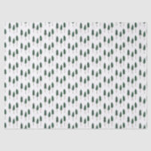 Papier Mousseline Winter Pine Trees Minimalist Retro Forest Pattern  (Recto)