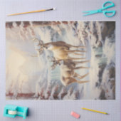 Papier Mousseline Winter Wonder Deer (Artisanat)