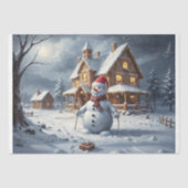Papier Mousseline Winter Wonderland - Découpage - (Recto)