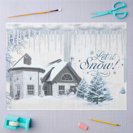 Papier Mousseline Winter Wonderland Design Series 2 (Artisanat)