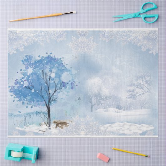 Papier Mousseline Winter Wonderland Design Series 6 (Artisanat)