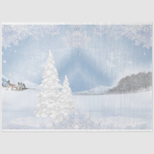 Papier Mousseline Winter Wonderland Design Series 7 (Recto)