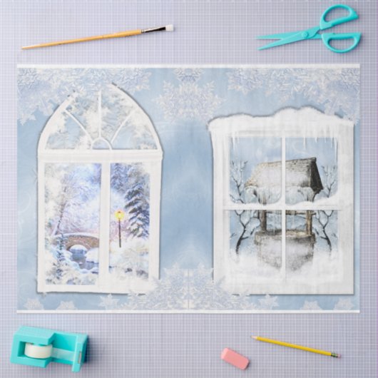 Papier Mousseline Winter Wonderland Design Series 8 (Artisanat)