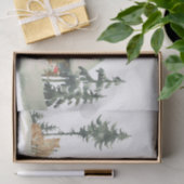 Papier Mousseline Winter Wonderland Renards Découpage (Cadeau)