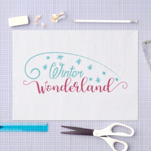 Papier Mousseline Winter Wonderland Tissue Paper (Artisanat)