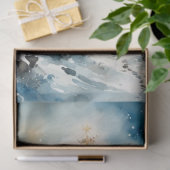 Papier Mousseline Winter Wonderland Tree and Deer Decoupage Paper (Cadeau)