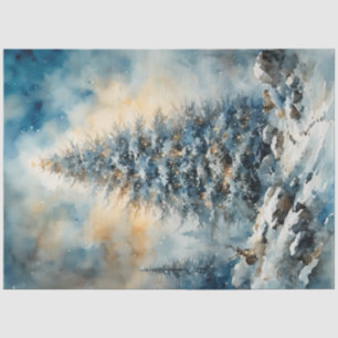 Papier Mousseline Winter Wonderland Tree and Deer Decoupage Paper