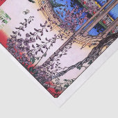 Papier Mousseline Wisteria et Pont Arché, Hiroshige (Détail)