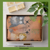 Papier Mousseline Witch Way? Cute Monsters Halloween Tissue Paper