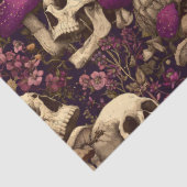 Papier Mousseline Witch's Garden Skull Purple Pumpkin (Détail)