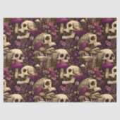 Papier Mousseline Witch's Garden Skull Purple Pumpkin (Recto)