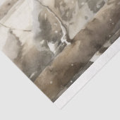 Papier Mousseline Wolf dans papier de découpage de neige 3 (Détail)