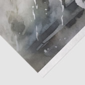 Papier Mousseline Wolf dans papier découpage neige 1 (Détail)