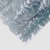 Papier Mousseline Wolf d'hiver des bois (Détail)