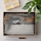 Papier Mousseline Wolf en forêt 4 feuillet de découpage (Cadeau)