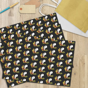 Papier Mousseline Wolf Howling Moon