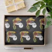 Papier Mousseline Wolf Howling Moon (Cadeau)