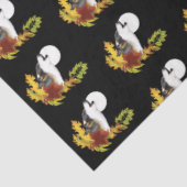 Papier Mousseline Wolf Howling Moon (Détail)