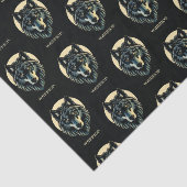 Papier Mousseline Wolf visage guerrier fenrir nordic emballage cadea (Détail)
