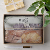 Papier Mousseline Wolf Watercolor Fall mystérieuse Automne Oracle (Cadeau)