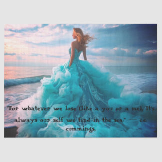 Papier Mousseline Woman by the Sea Tissue Paper