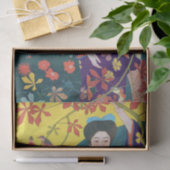 Papier Mousseline Woman in the Flower Garden, Goyō Hashiguchi (Cadeau)