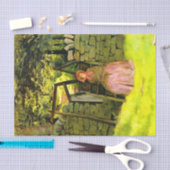 Papier Mousseline Woman Waiting (par John Everett Millais) (Artisanat)