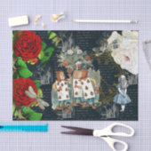 Papier Mousseline Wonderland Cartes Roses Papier Tissu Littéraire (Artisanat)