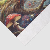 Papier Mousseline Wonderland Fairytale Alice Cheshire Cat Decoupage (Détail)