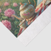 Papier Mousseline Wonderland Imaginaire Tea Mad Hatter Alice Decoupa (Détail)