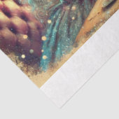 Papier Mousseline Wonderland Magic Girl and Rabbit Teatime Decoupage (Détail)