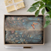 Papier Mousseline Wonderland Steampunk Alice Imaginaire Art Découpag (Cadeau)