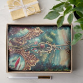 Papier Mousseline Wonderland Tea Party Magique Imaginaire Découpage (Cadeau)