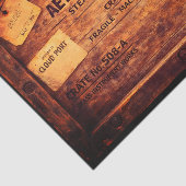 Papier Mousseline Wood Steampunk Cargo Crate FC3 Decoupage (Détail)