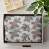 Papier Mousseline Woodland Evergreen and Pinecone (Cadeau)