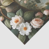 Papier Mousseline Woodland Fox with Botanical Details (Détail)