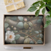 Papier Mousseline Woodland Fox with Botanical Details (Cadeau)