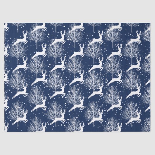 Papier Mousseline Woodland Reindeer (Recto)
