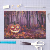 Papier Mousseline Woodsy Jack-olantern, Feuilles d'automne et Forêt (Artisanat)