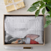 Papier Mousseline Woof Word Art and Christmas Doberman Pinscher Dog (Cadeau)