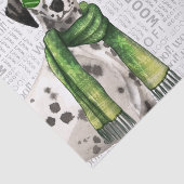 Papier Mousseline Woof Word Art et Noël Chien dalmate (Détail)