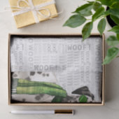 Papier Mousseline Woof Word Art et Noël Chien dalmate (Cadeau)