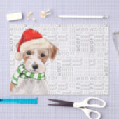 Papier Mousseline Woof Word Art et Noël Jack Russell Chig (Artisanat)