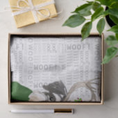 Papier Mousseline Woof Word Art et Noël Schnauzer miniature (Cadeau)