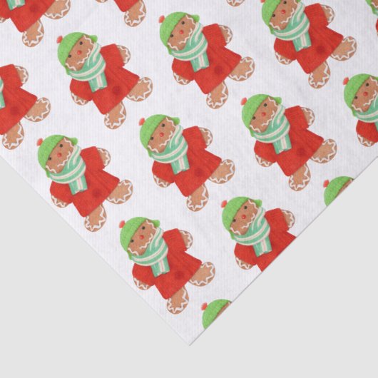 Papier Mousseline WOOLIE GINGERBREAD Tissu Papier (Détail)