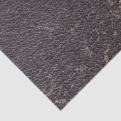 Papier Mousseline Worn Black Leather (Détail)