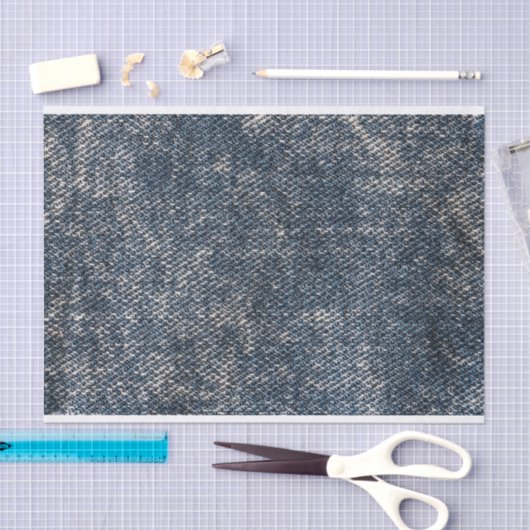 Papier Mousseline Worn Denim (Artisanat)