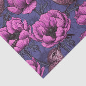 Papier Mousseline Wrens dans le jardin de l'anémone (Détail)