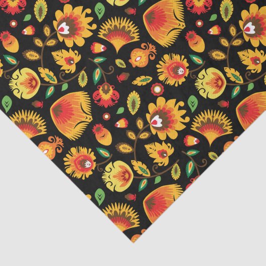 Papier Mousseline Wycinanki Autumn Folklore (Détail)