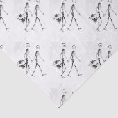 Papier Mousseline X-Ray Skeleton Tourist Couple (Détail)